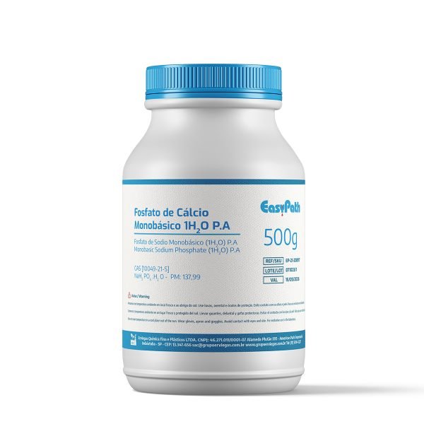 Fosfato de Sódio Monobásico (1H2O) PA ACS – 500g