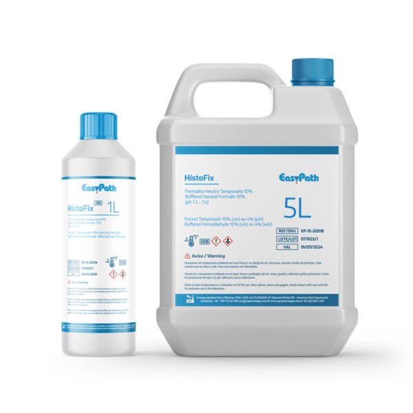 Solução Formalina Neutra HistoFix. Ideal para fixação de biópsias histológicas